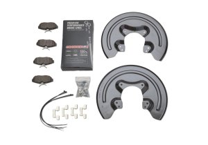Ford Mustang Brake Kit - Front + Rear - Ford Racing - 14 in. Front Rotors + 4-Piston Calipers + SVT Rear Pads - `05-`14
